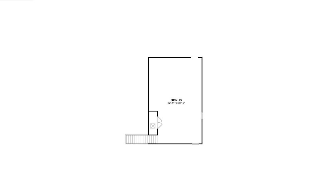 2D floor plan layout for the Elmhurst Bonus by M/I Homes in Fox Branch, Lakeland, FL (Image 4).