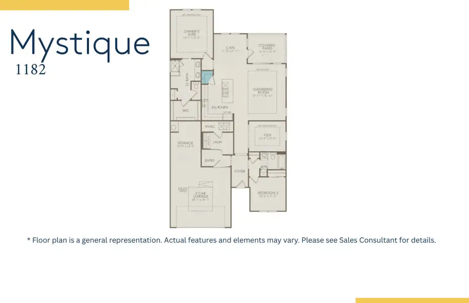 2D floor plan layout of this home in Forestwood, Longs, SC (Image 4).