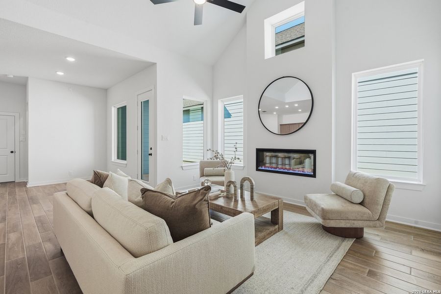 Furnished interior view inside a new home in The Crossvine, Schertz (Image 11).