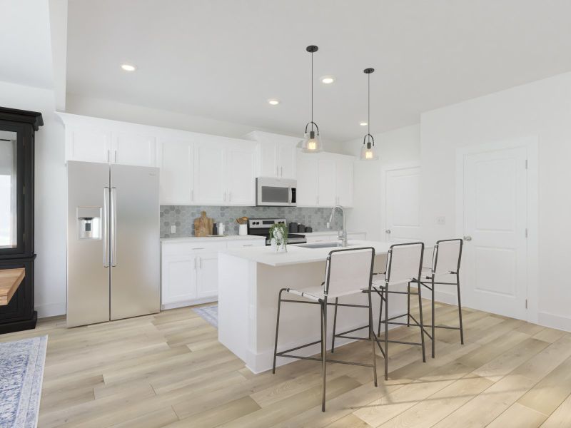 Furnished interior view inside a new home in Avery Farms - Ridge Series, Murfreesboro (Image 3).