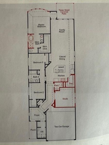 2D floor plan layout of this home in Grand Central Park, Conroe, TX (Image 3). 2D floor plan layout of this home in Grand Central Park, Conroe, TX (Image 3).