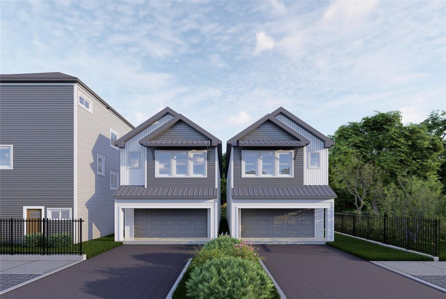 Front exterior of a new home in , Houston, TX, highlighting curb appeal (Image 2). Front exterior of a new home in , Houston, TX, highlighting curb appeal (Image 2).