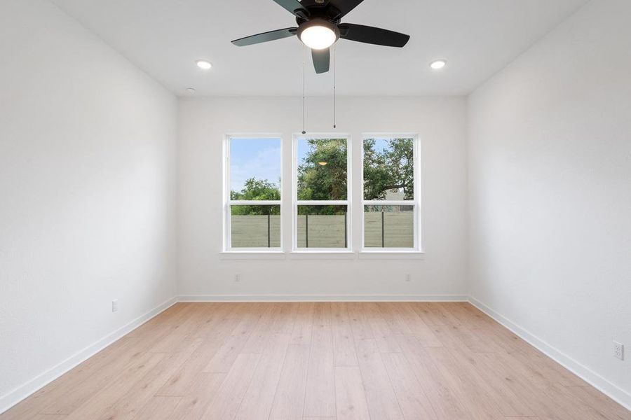 Spacious, unfurnished interior of a new home in Wolf Ranch, Georgetown (Image 37). Spacious, unfurnished interior of a new home in Wolf Ranch, Georgetown (Image 37).