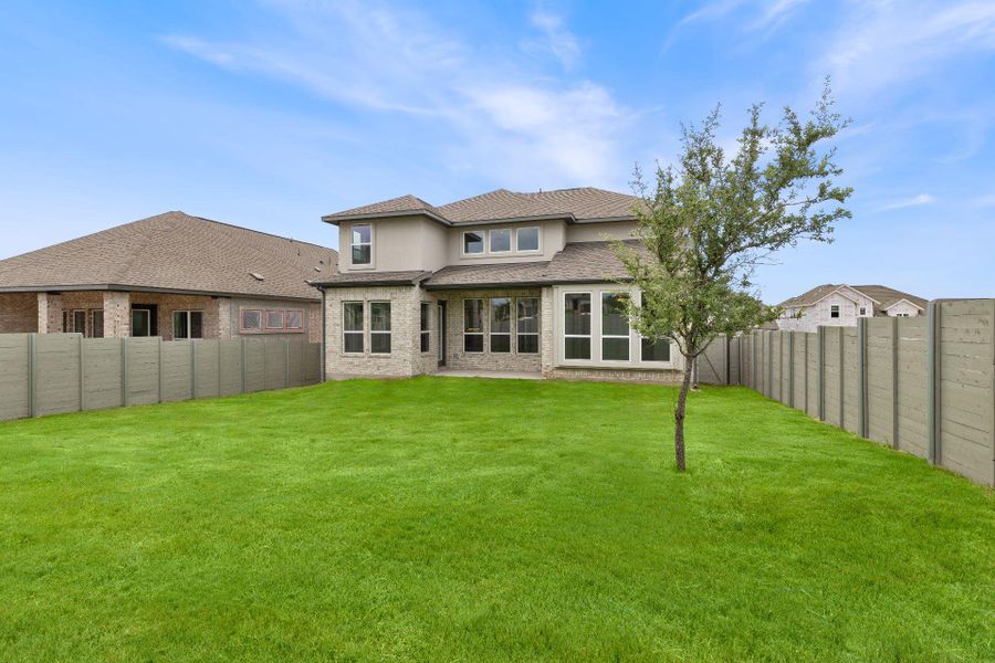 Rear of Home and Private Backyard Rear of Home and Private Backyard