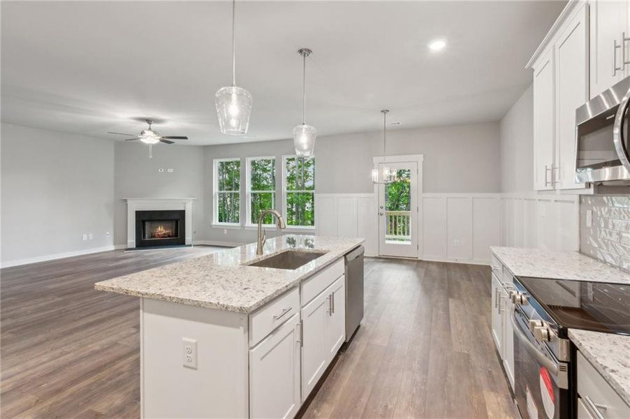 Furnished interior view inside a new home in Traditions of Braselton, Jefferson (Image 11).