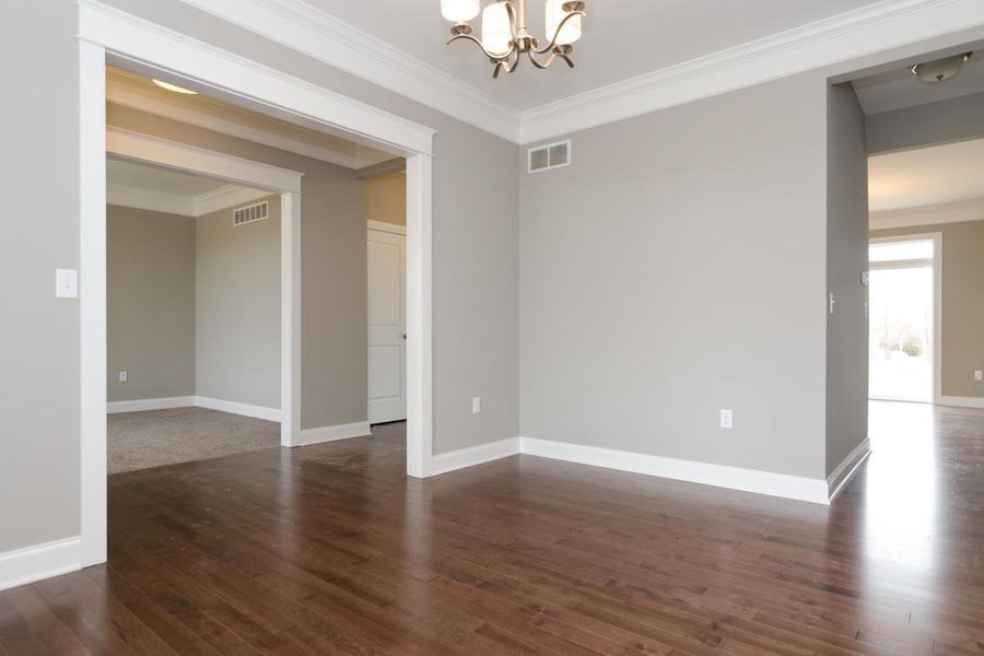 Representative unfurnished interior of a home built from the The Briarhaven III by Norfolk Homes in Coronado Estates, Jackson (Image 37).