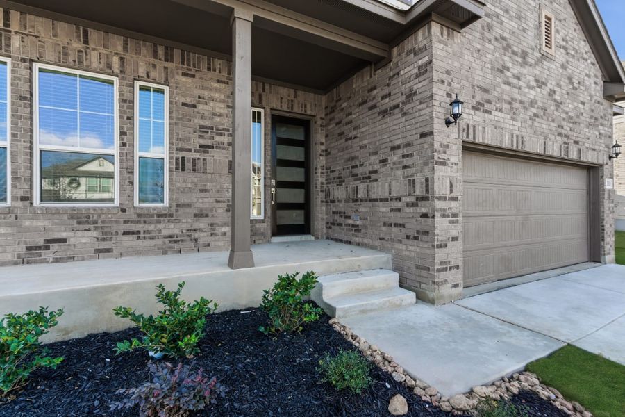 Exterior details and patio area of a home in Buffalo Crossing, Cibolo (Image 22). Exterior details and patio area of a home in Buffalo Crossing, Cibolo (Image 22).