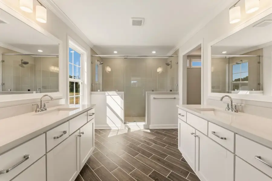 Furnished interior view inside a new home in Ridgecrest at Midway, Anderson (Image 10).