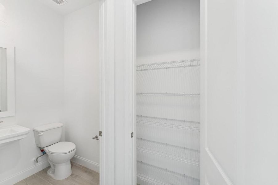 Half Bath & Linen Closet