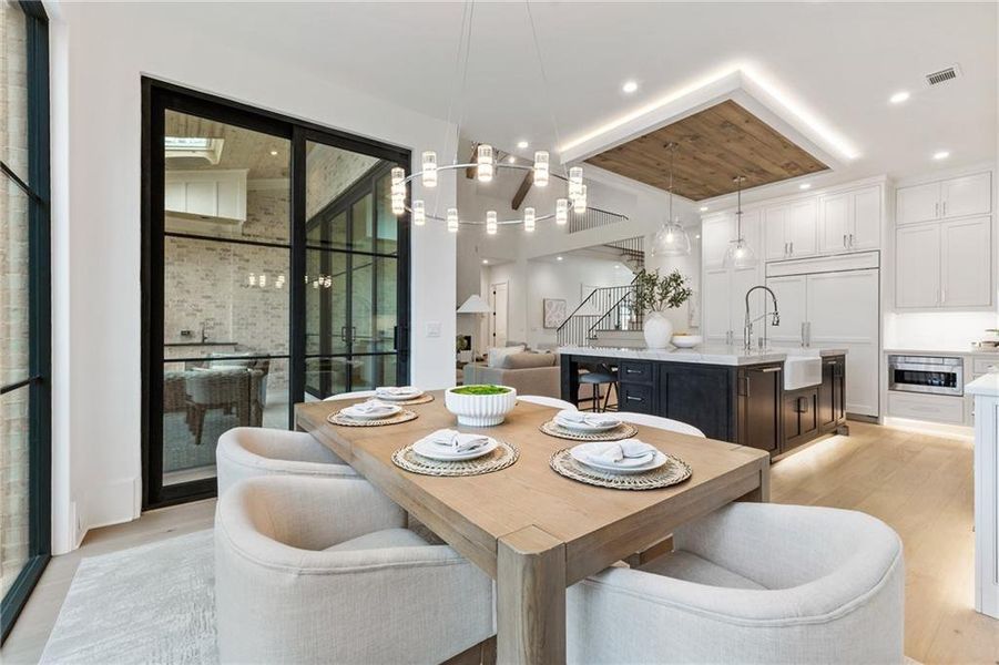 Furnished interior view inside a new home in , Alpharetta (Image 11).