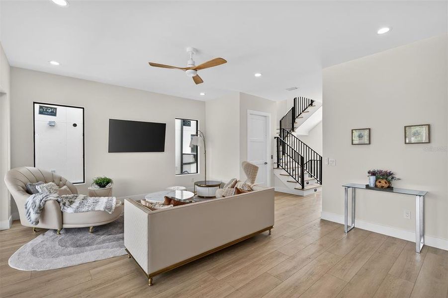 Furnished interior view inside a new home in , St. Petersburg (Image 31).