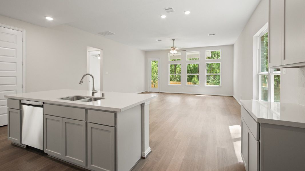 Representative furnished interior of a home built from the Cayman by Brightland Homes in Bridgeland Creekland Village, Cypress (Image 8).