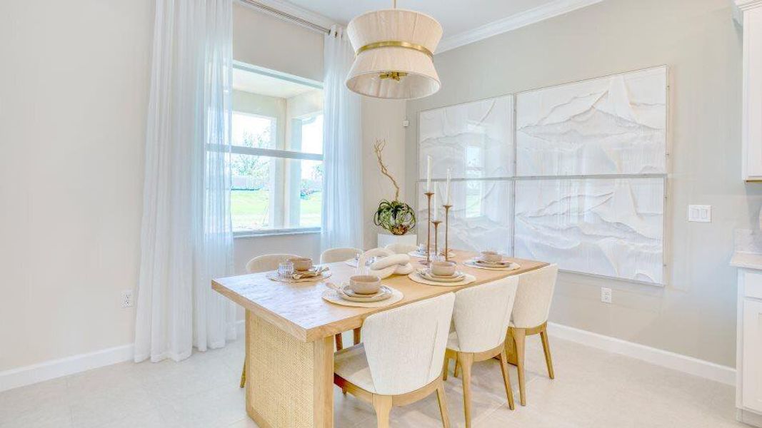Furnished interior view inside a new home in Veranda Preserve: The Grand East, Port St. Lucie (Image 10).