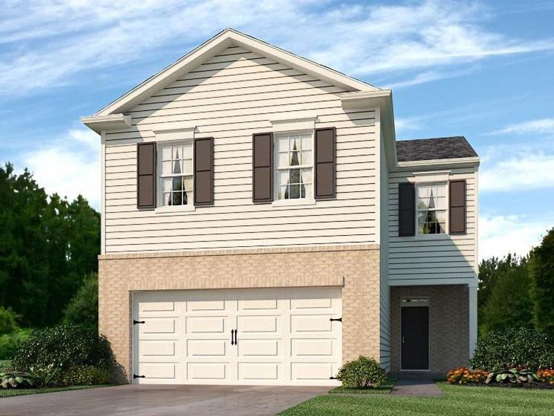 Front exterior of a new home in Rolling Meadows, Jasper, GA, highlighting curb appeal (Image 35).