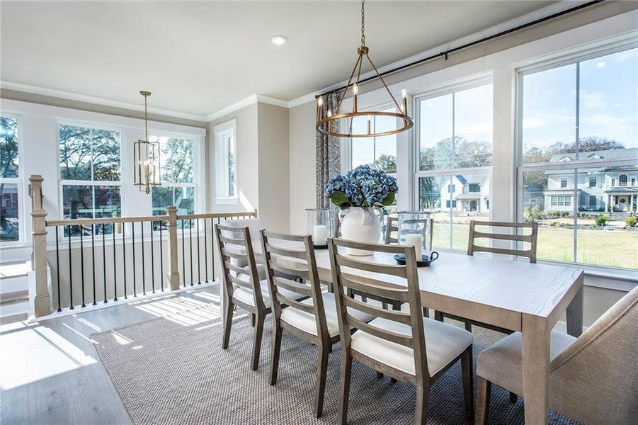 Furnished interior view inside a new home in The Groves at Myrtle: Myrtle Street, Roswell (Image 14).