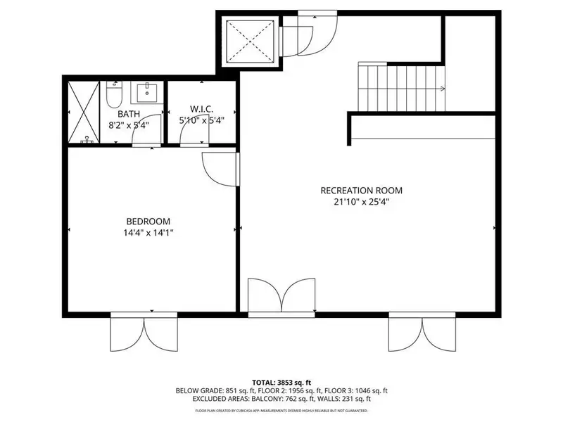 2D floor plan layout of this home in Echo at Crabapple, Milton, GA (Image 4).