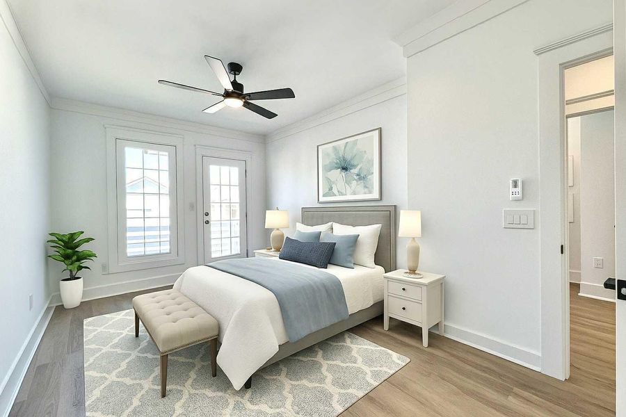 Furnished interior view inside a new home in , North Charleston (Image 10).