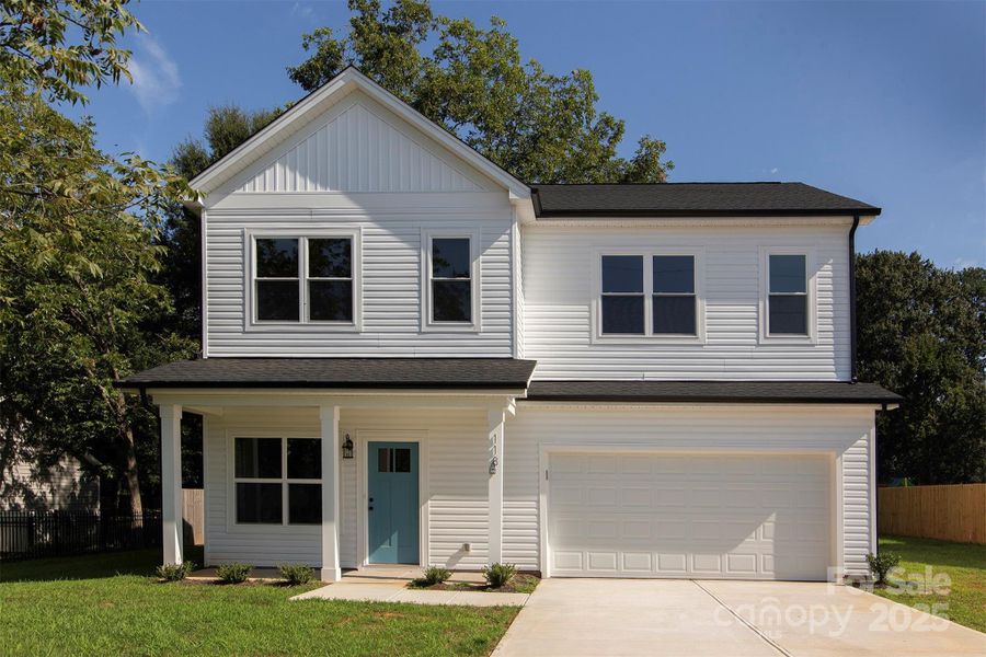 Front exterior of a new home in , Stanley, NC, highlighting curb appeal (Image 19).