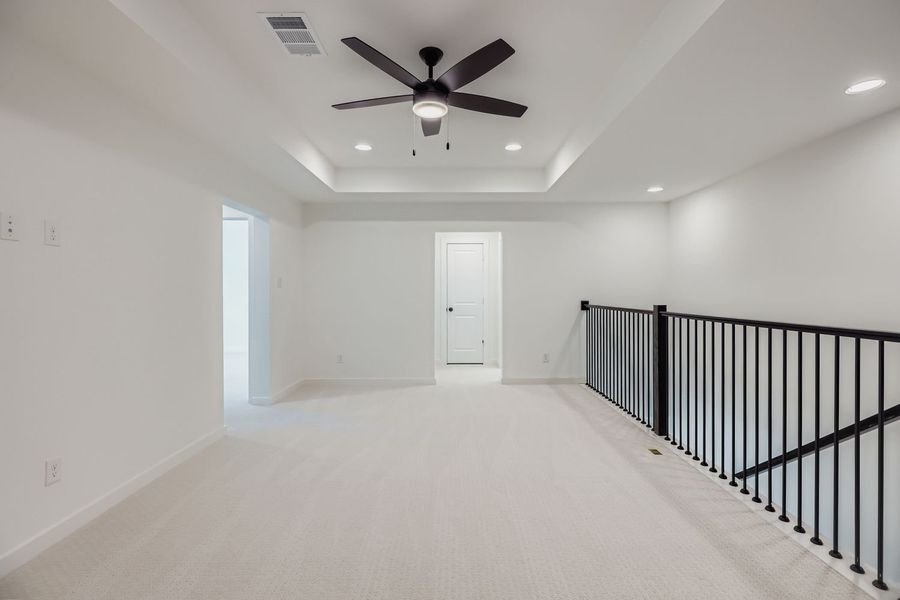 Spacious, unfurnished interior of a new home in Castle Hills Northpointe - Townhomes, Lewisville (Image 24).