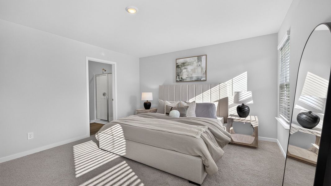 Furnished interior view inside a new home in Huffman Ridge, Hickory (Image 22).