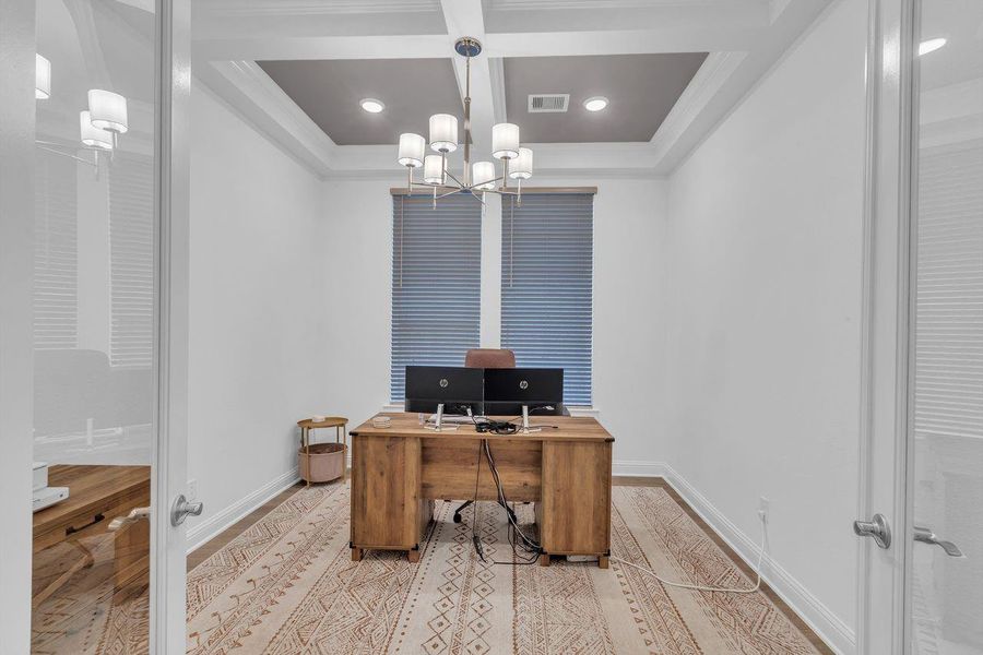 Furnished interior view inside a new home in The Highlands - 65', Porter (Image 29). Furnished interior view inside a new home in The Highlands - 65', Porter (Image 29).