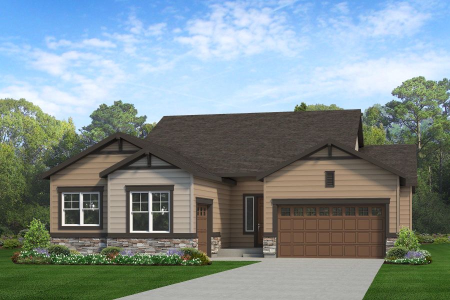 Representative exterior photo of a completed home built from the Jefferson by Risewell Homes in Cherry Meadows, Brighton, CO (Image 15).