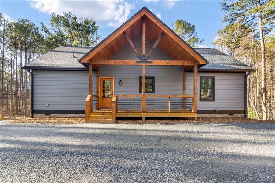 Exterior details and patio area of a home in , Talking Rock (Image 23).
