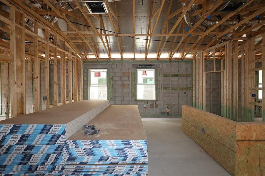 In-progress construction of a new home in Lake Star at Ovation, Winter Garden, FL (Image 12). In-progress construction of a new home in Lake Star at Ovation, Winter Garden, FL (Image 12).