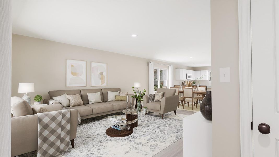 Furnished interior view inside a new home in , Temple (Image 16).