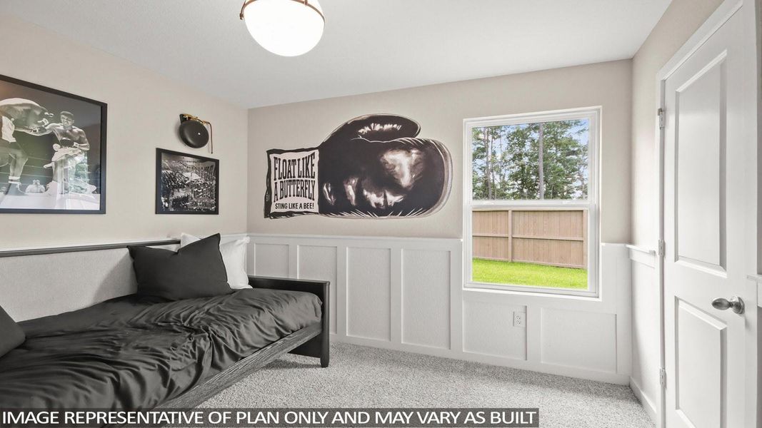 Furnished interior view inside a new home in Sunterra, Katy (Image 14).