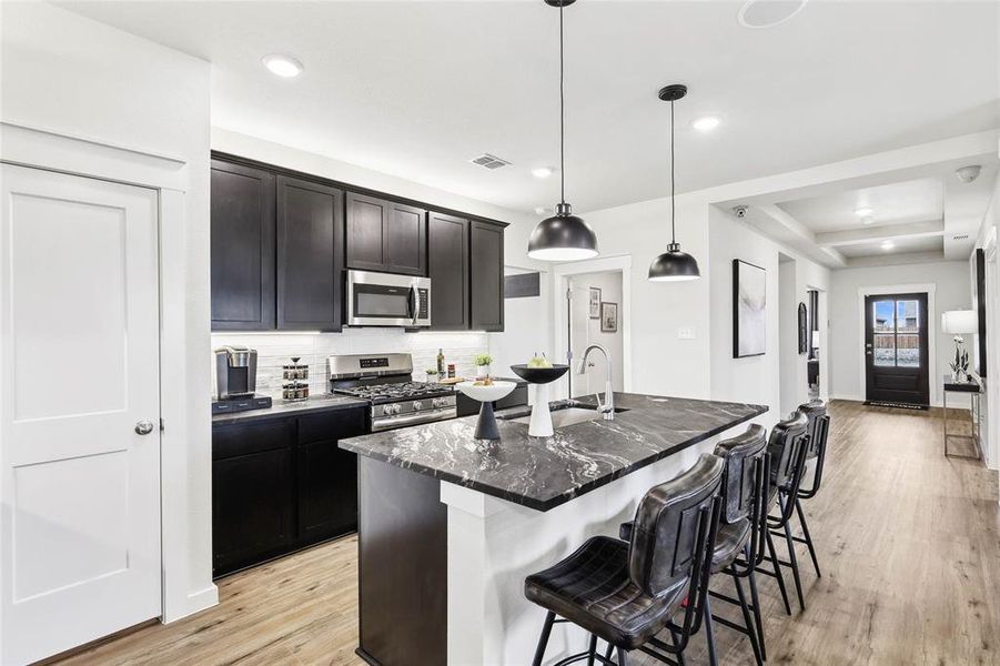 Furnished interior view inside a new home in Simpson Crossing, Princeton (Image 16). Furnished interior view inside a new home in Simpson Crossing, Princeton (Image 16).