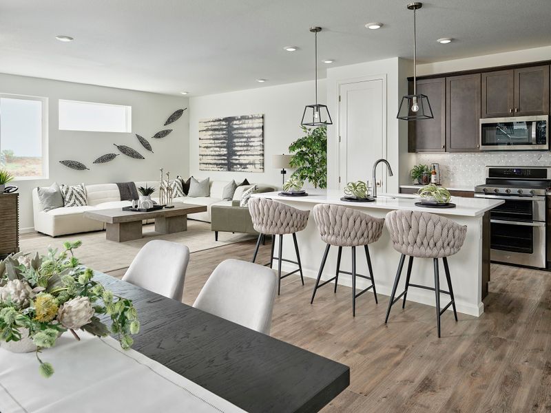 Representative furnished interior of a home built from the 4 by Tri Pointe Homes in Sugar Mill Village, Longmont (Image 30).