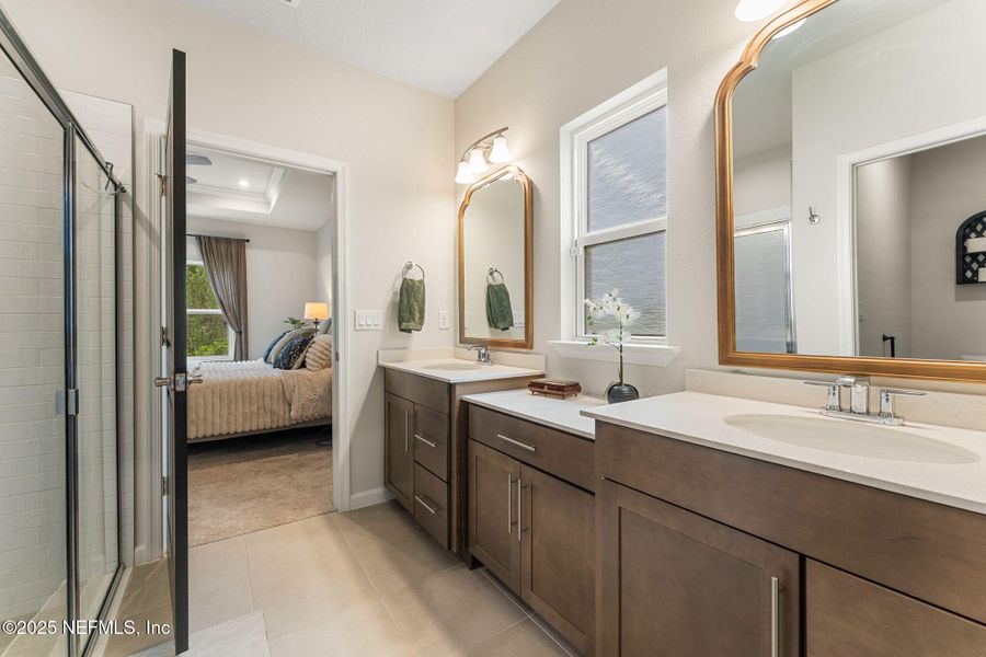 Furnished interior view inside a new home in Seminole Palms Single-Family Homes, Palm Coast (Image 6).