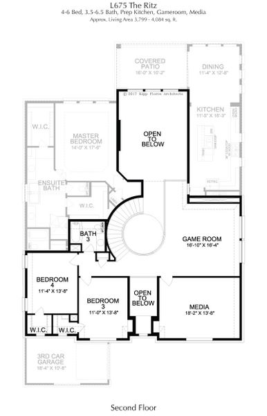 2D floor plan layout for the Ritz by Landon Homes in Estate 64s, Frisco, TX (Image 11). 2D floor plan layout for the Ritz by Landon Homes in Estate 64s, Frisco, TX (Image 11).