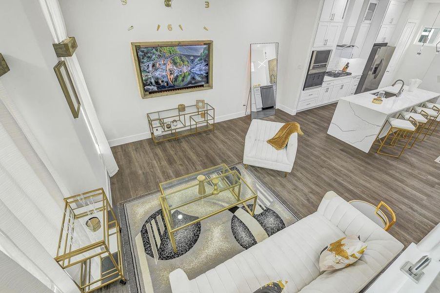 Furnished interior view inside a new home in , Houston (Image 6).