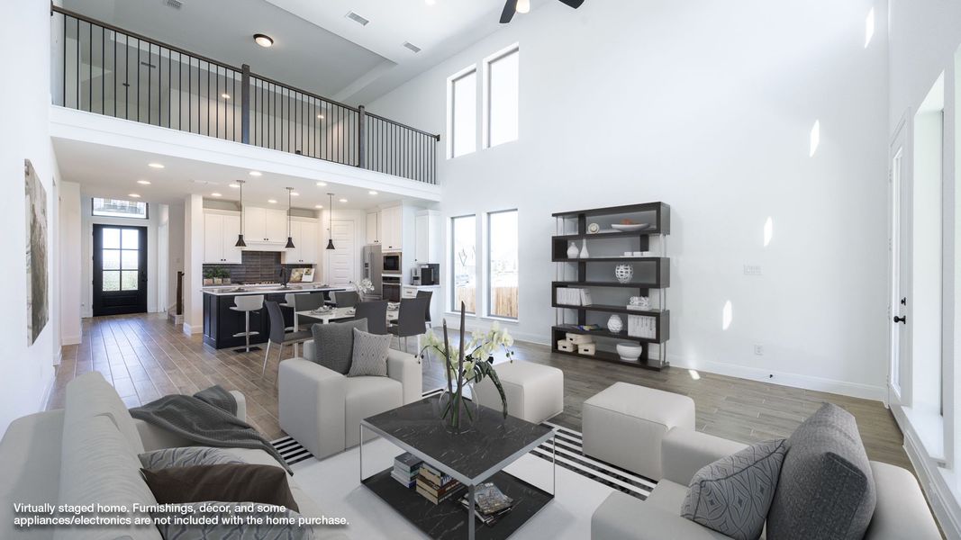 Furnished interior view inside a new home in Eldorado At Santa Rita Ranch 50', Liberty Hill (Image 4).