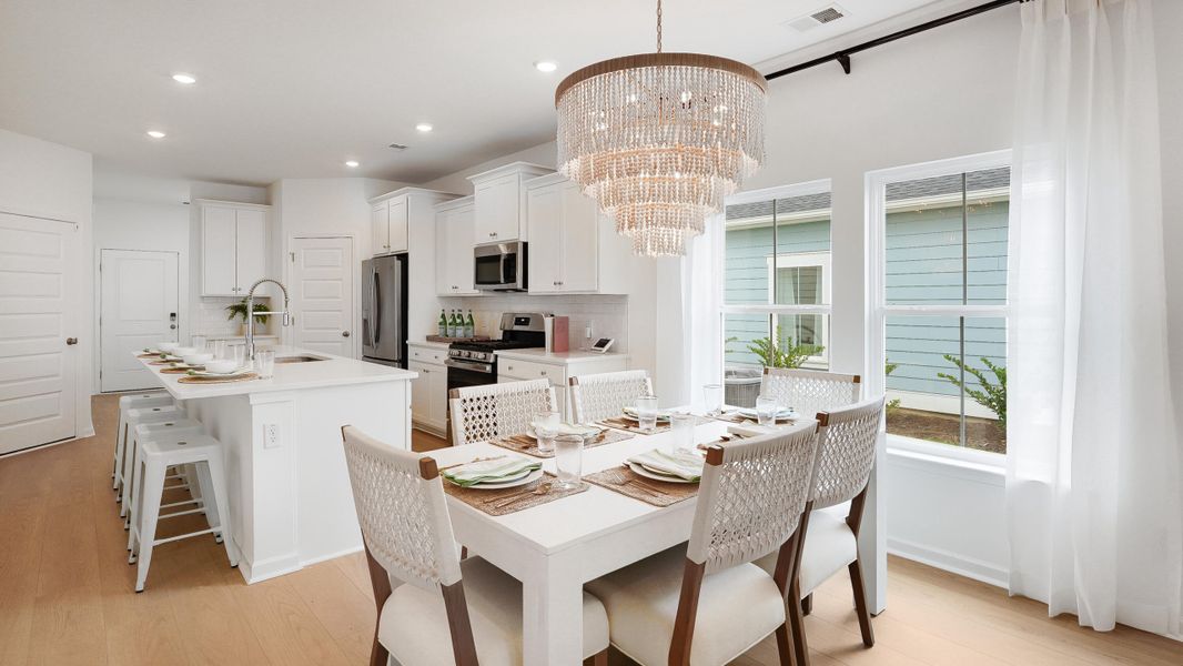 Furnished interior view inside a new home in Horizons at Summers Corner | 55+, Summerville (Image 4).