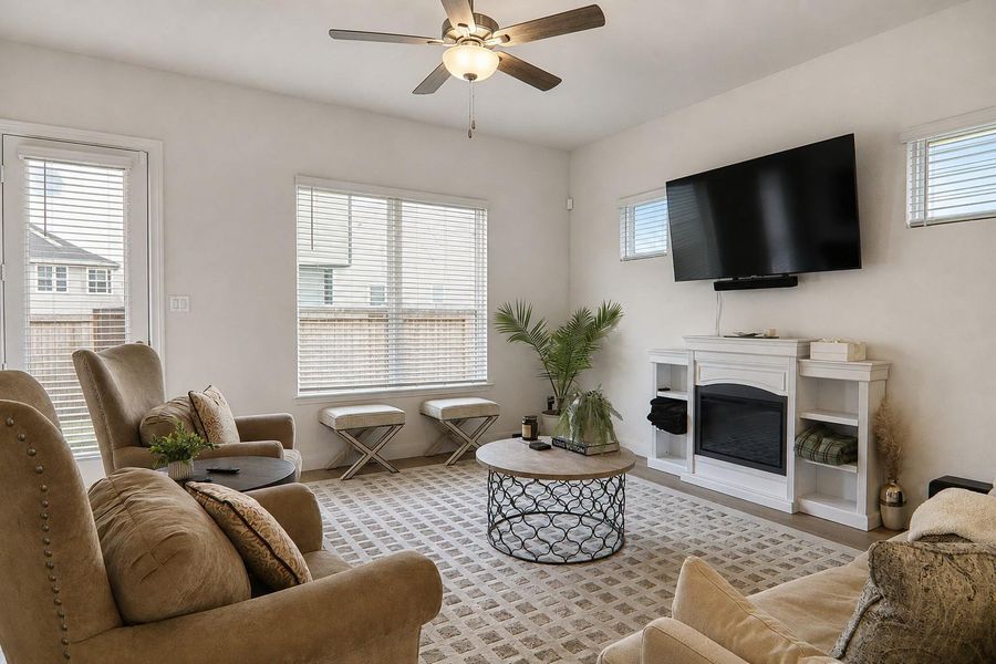 Furnished interior view inside a new home in , Houston (Image 16).