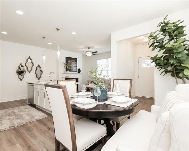 Furnished interior view inside a new home in Tribute, Hoschton (Image 8).