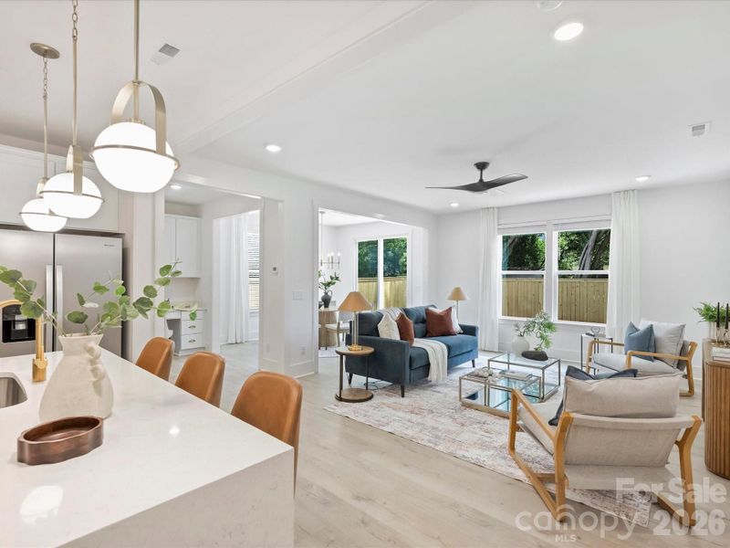 Furnished interior view inside a new home in , Charlotte (Image 13).