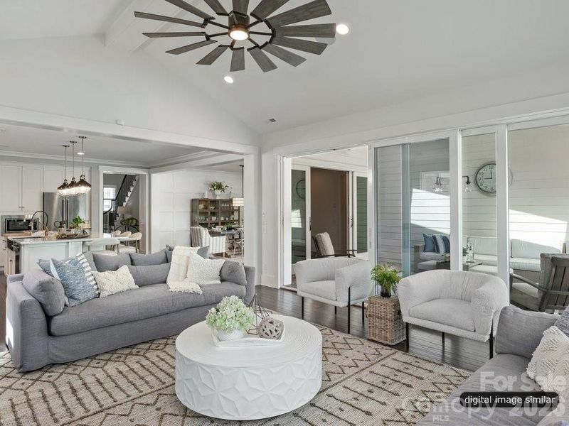 Furnished interior view inside a new home in , Huntersville (Image 13).