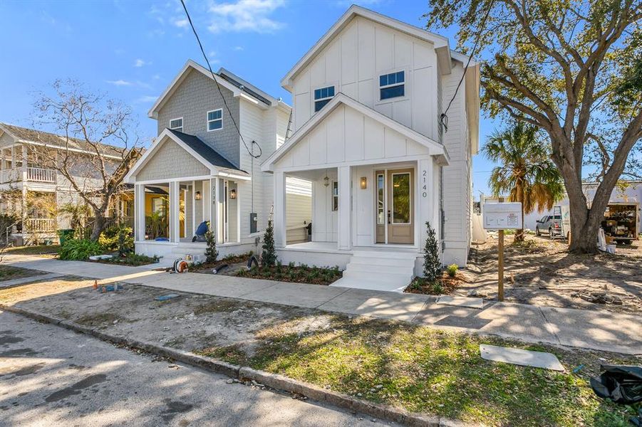 Front exterior of a new home in , Tampa, FL, highlighting curb appeal (Image 2). Front exterior of a new home in , Tampa, FL, highlighting curb appeal (Image 2).