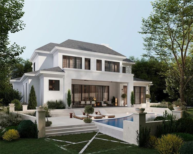 Front exterior of a new home in , Winter Park, FL, highlighting curb appeal (Image 9).