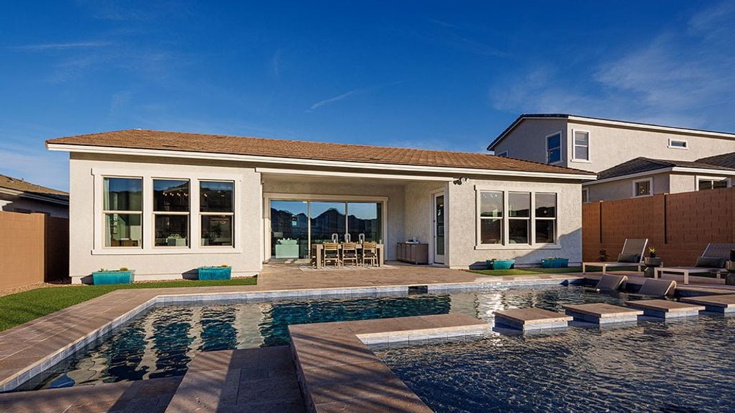 Representative exterior details of a home built from the Thompson by Taylor Morrison in Ladera Trails, Peoria (Image 3).