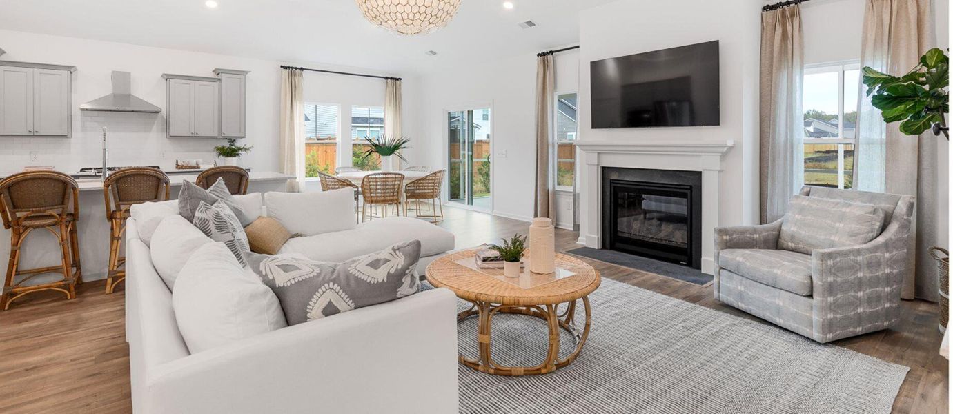 Furnished interior view inside a new home in Sweetgrass at Summers Corner, Summerville (Image 5).