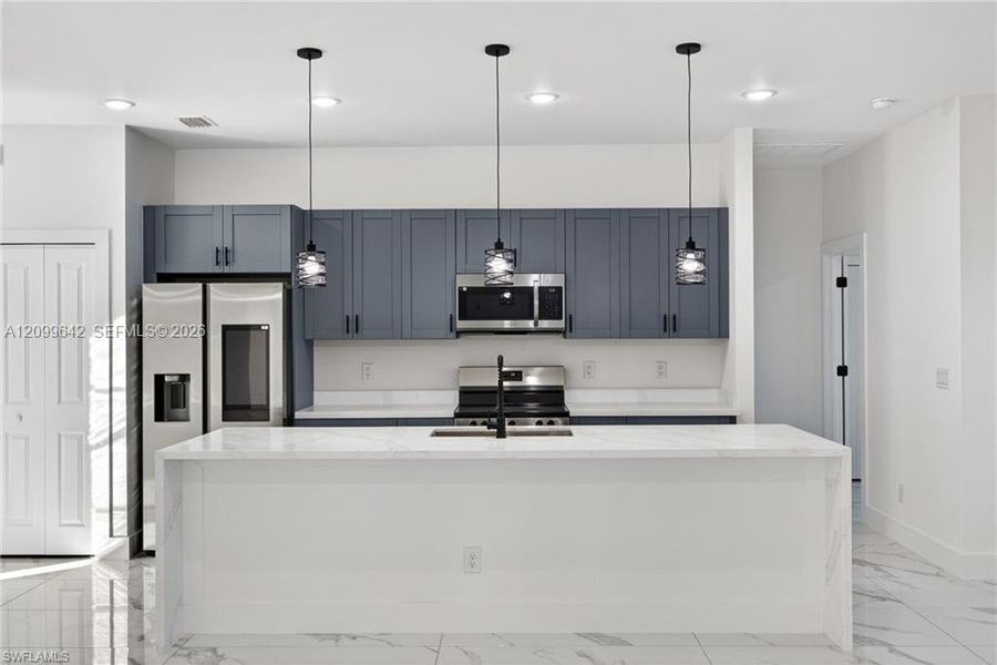 Furnished interior view inside a new home in , Lehigh Acres (Image 10).