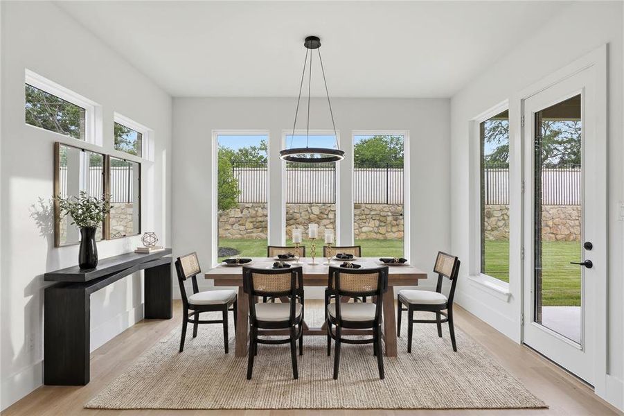 Furnished interior view inside a new home in The Grove, North Richland Hills (Image 7).