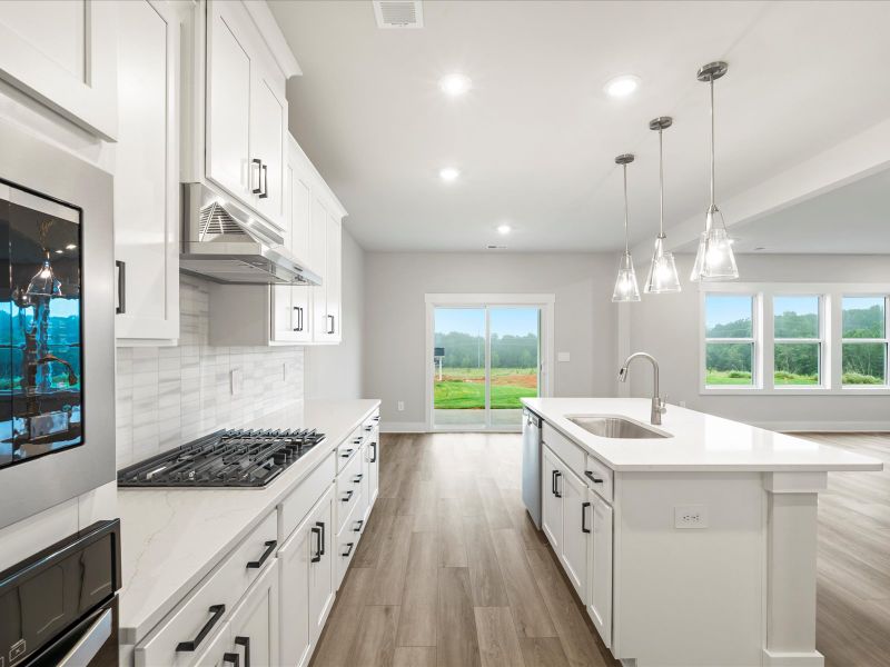 Furnished interior view inside a new home in Cedar Shoals - Signature Collection, Piedmont (Image 5). Furnished interior view inside a new home in Cedar Shoals - Signature Collection, Piedmont (Image 5).