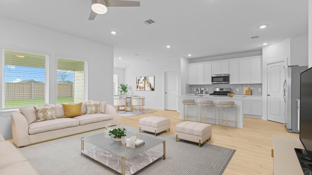 Furnished interior view inside a new home in Tamarron, Fulshear (Image 12).