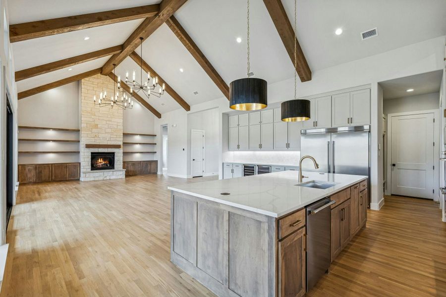 Representative furnished interior of a home built from the Custom 3640 by Kindred Homes in The Vines, Haslet (Image 7). Representative furnished interior of a home built from the Custom 3640 by Kindred Homes in The Vines, Haslet (Image 7).